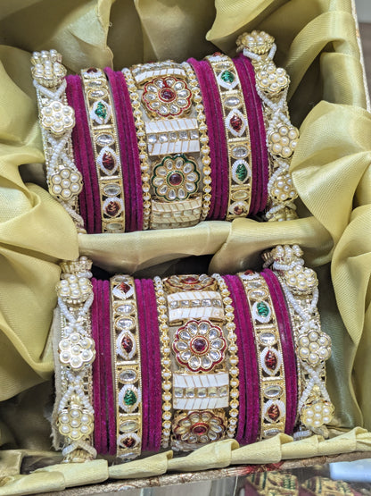 New meena kari bangles set