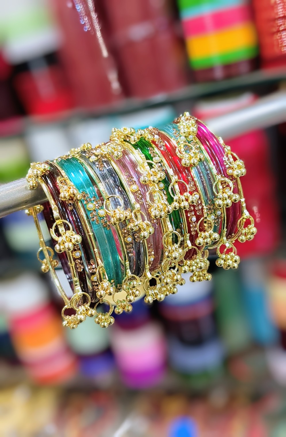 Kashmiri pearl drop multy bangles
