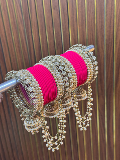 NEW JHUMKHA JOINT LATKAN BANGLES SET