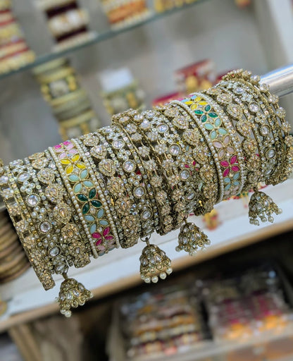 Copper multy bangles set