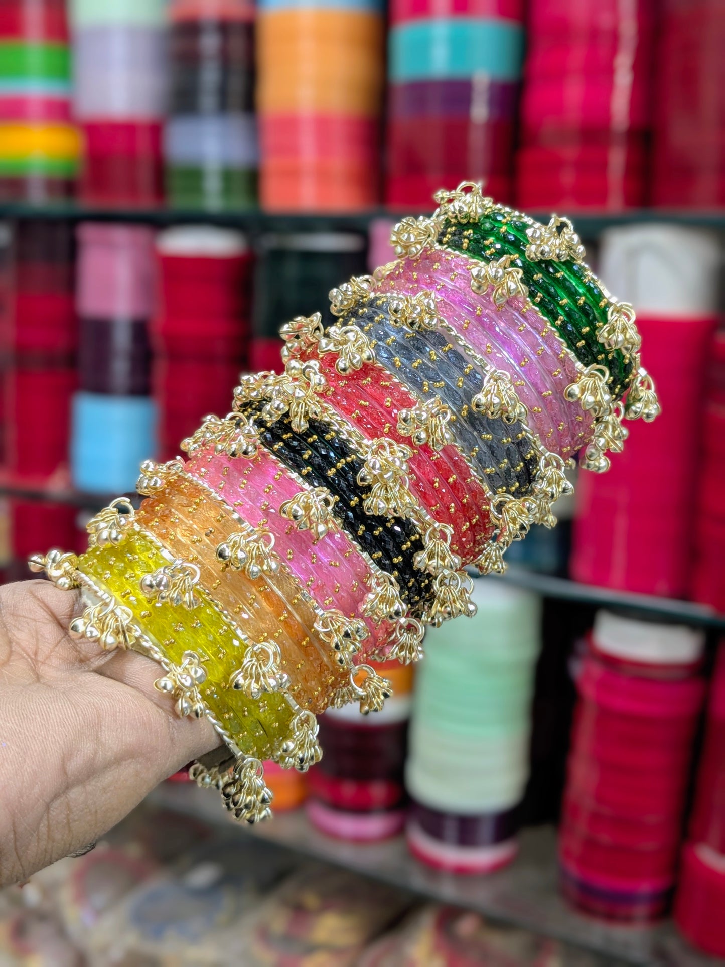 Raindrop premium Kashmiri bangles set