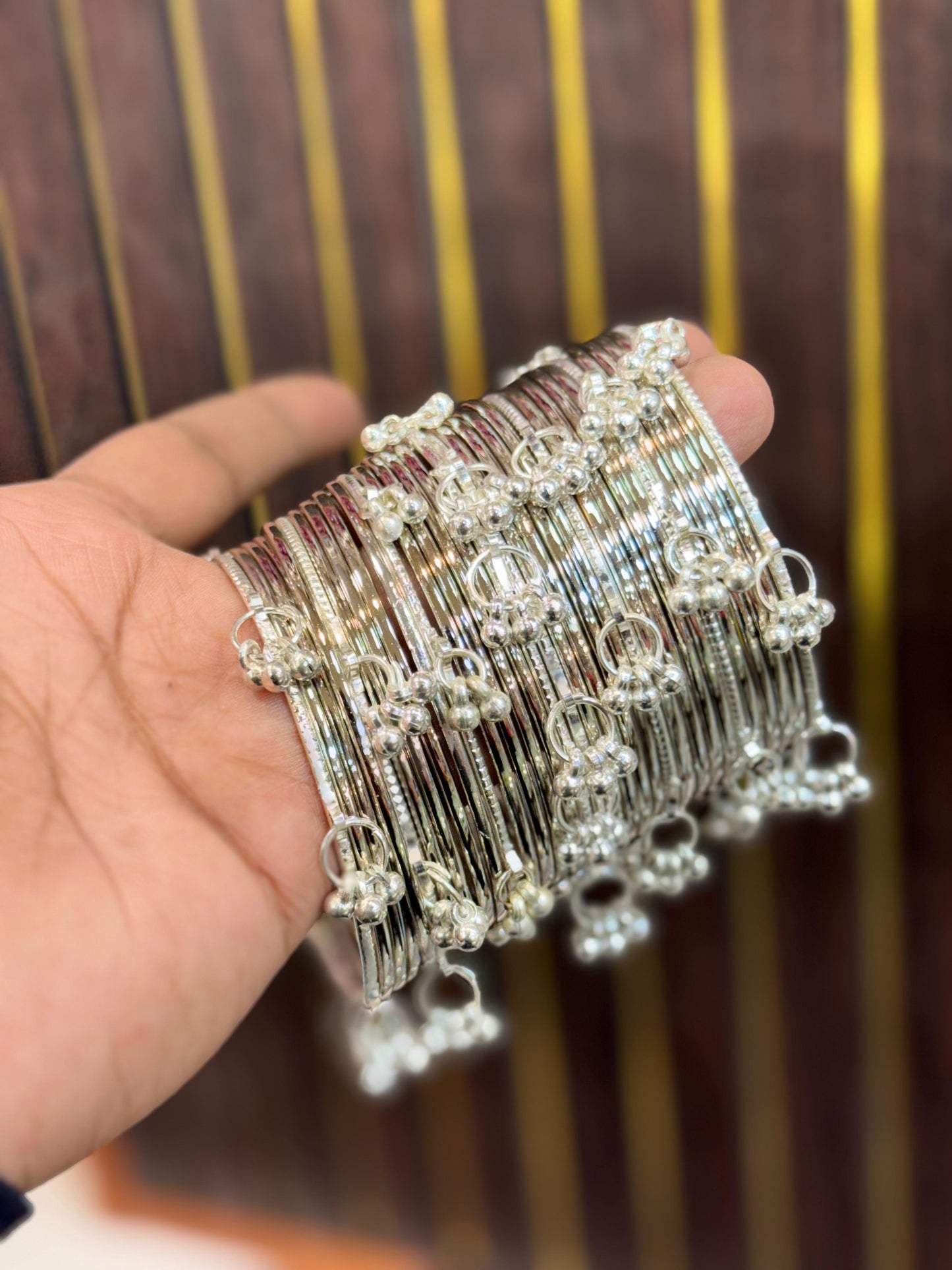 New trending Silver Bangle set