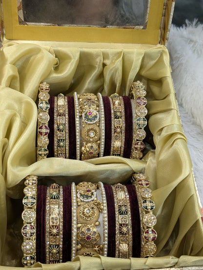 New kundan Polki With marron