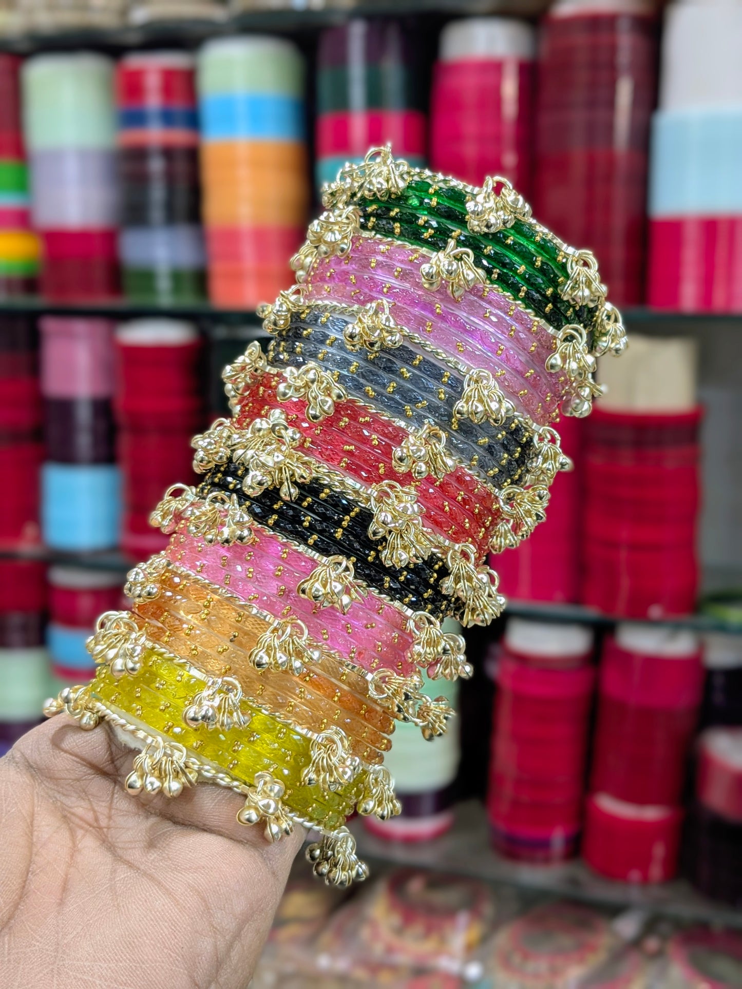 Raindrop premium Kashmiri bangles set