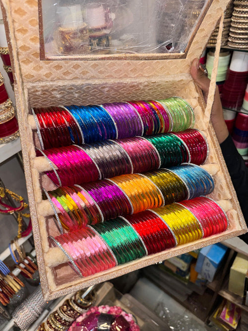 Jelly Bangles With 24 diamond bangles in box