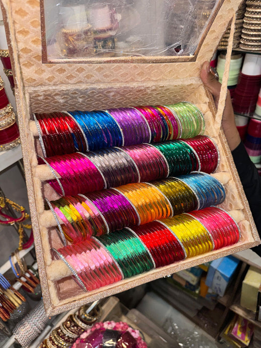 Jelly Bangles With 24 diamond bangles in box