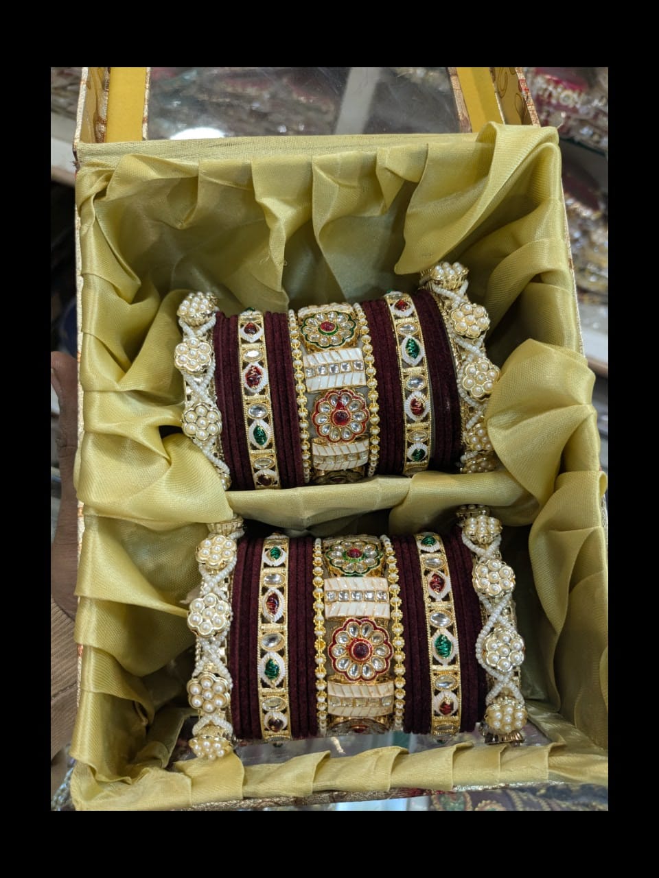 New meena kari bangles set