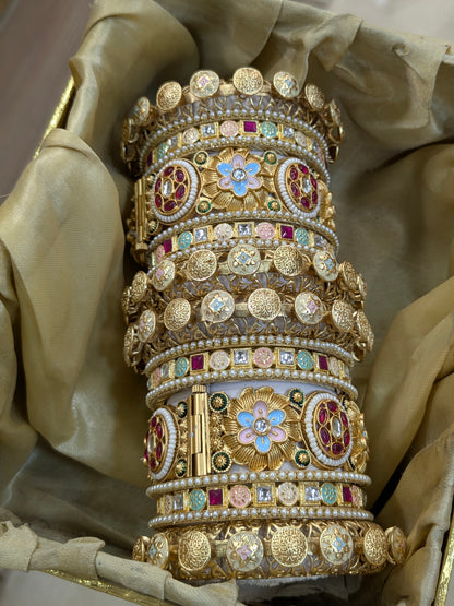 Flower rajwadi bangles