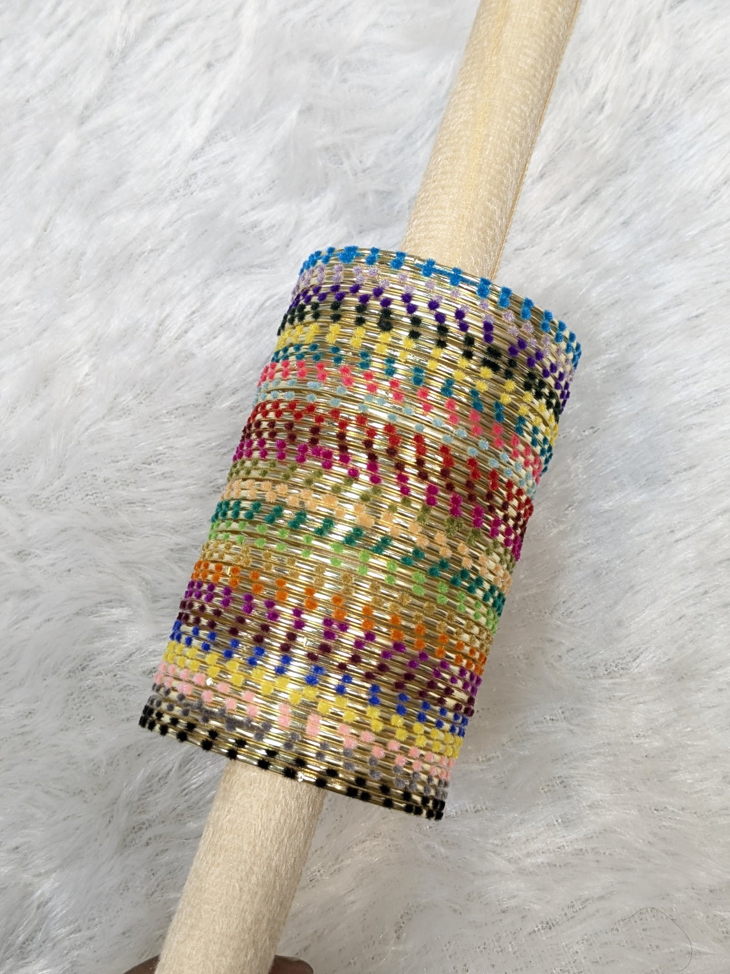 Fur velvet multy bangles