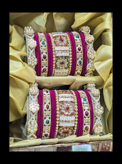 New meena kari bangles set