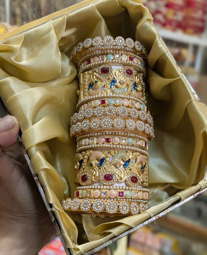 PEACOCK BRIDAL BANGLES