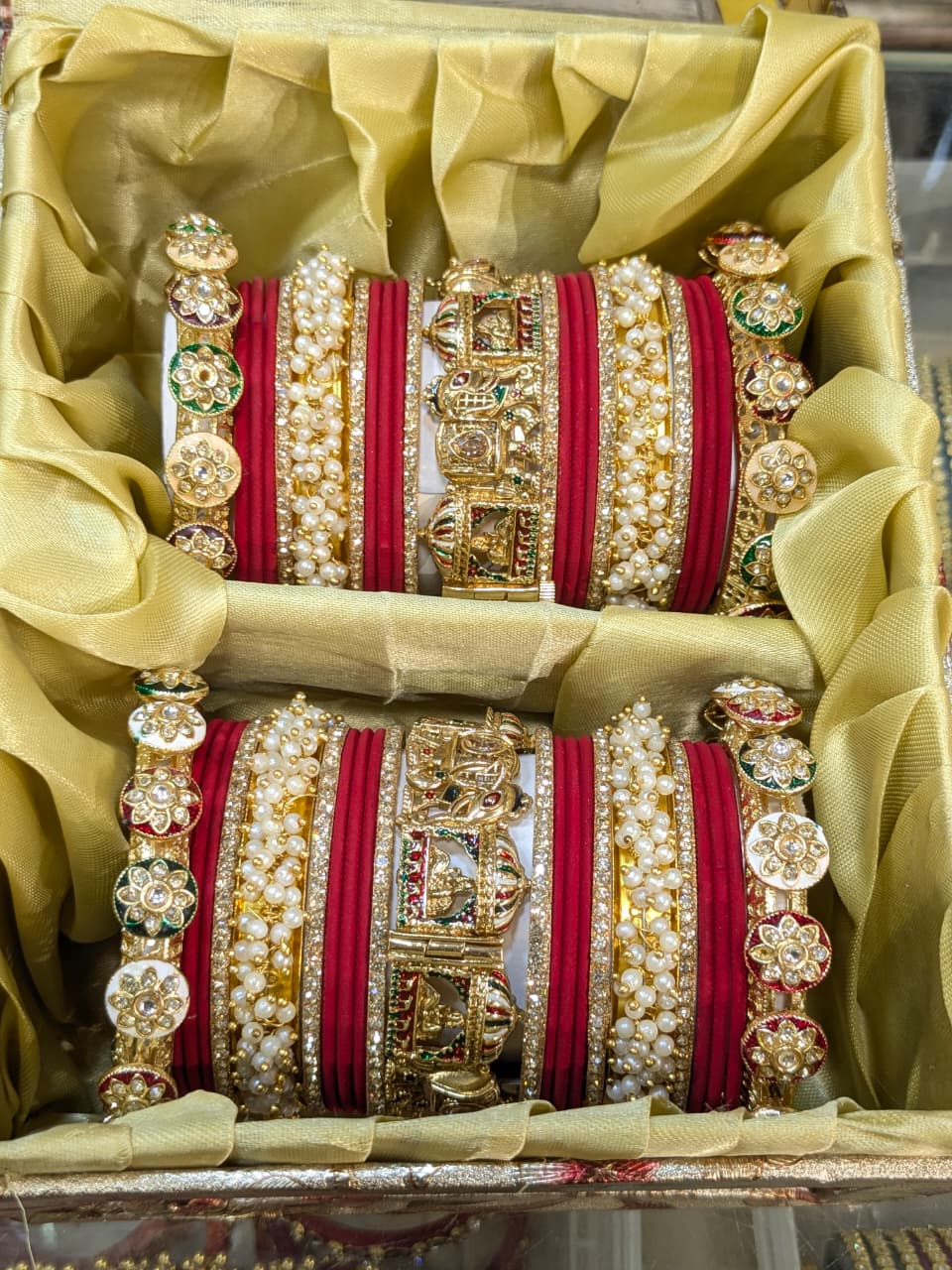 premium quality Rajwadi bridal 
Bangles