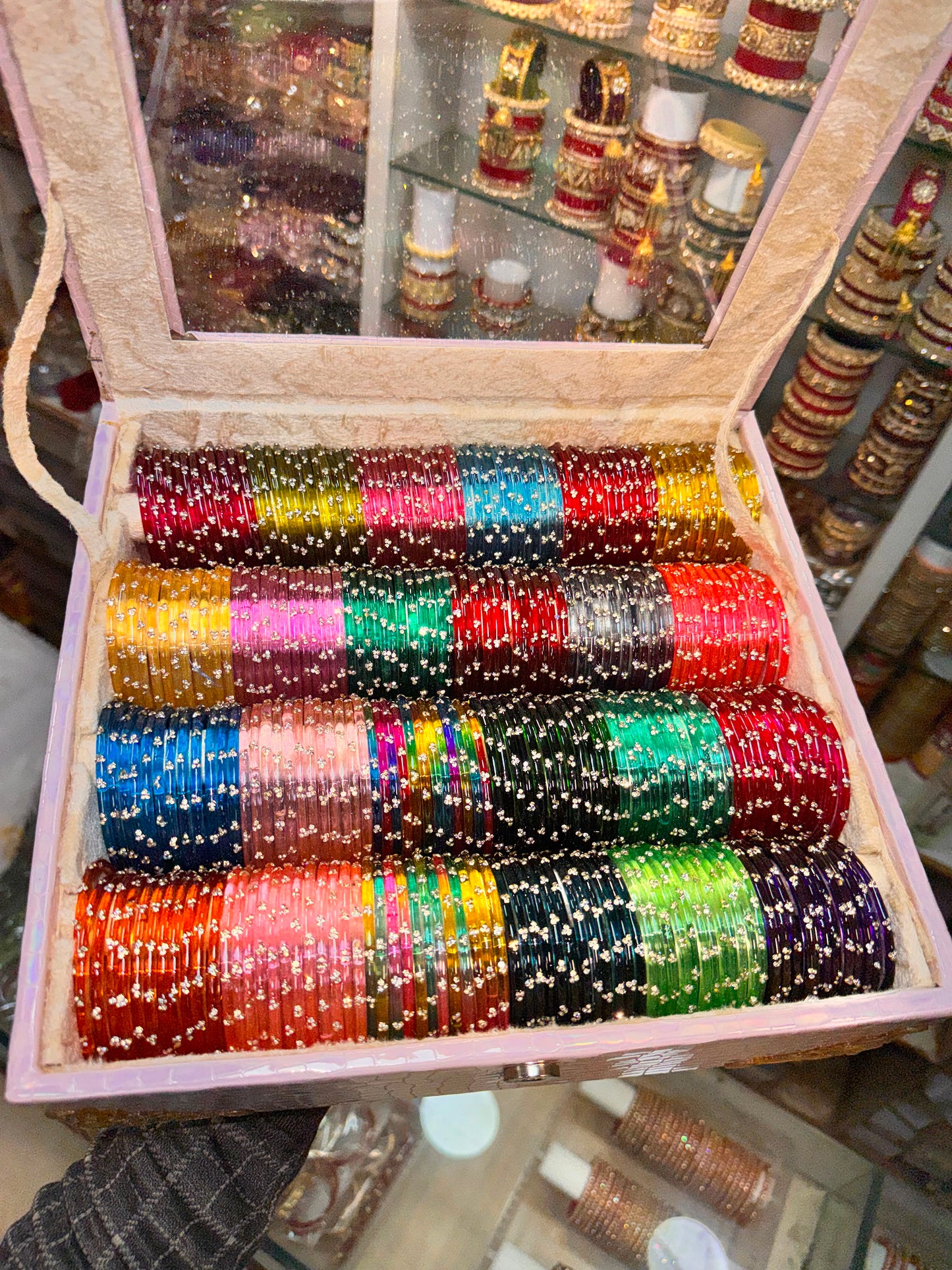 NEW BEAUTIFUL JELLY BANGLES COMBO - 24 Bangles with Premium Organizer Box