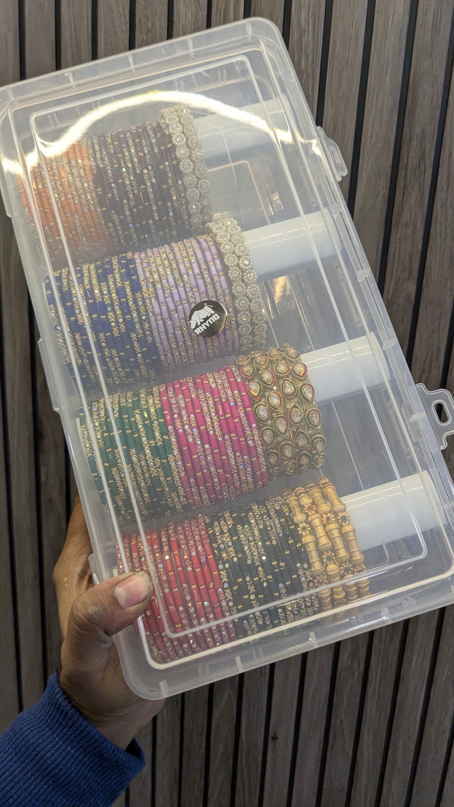 Crystal bangles combo with siders