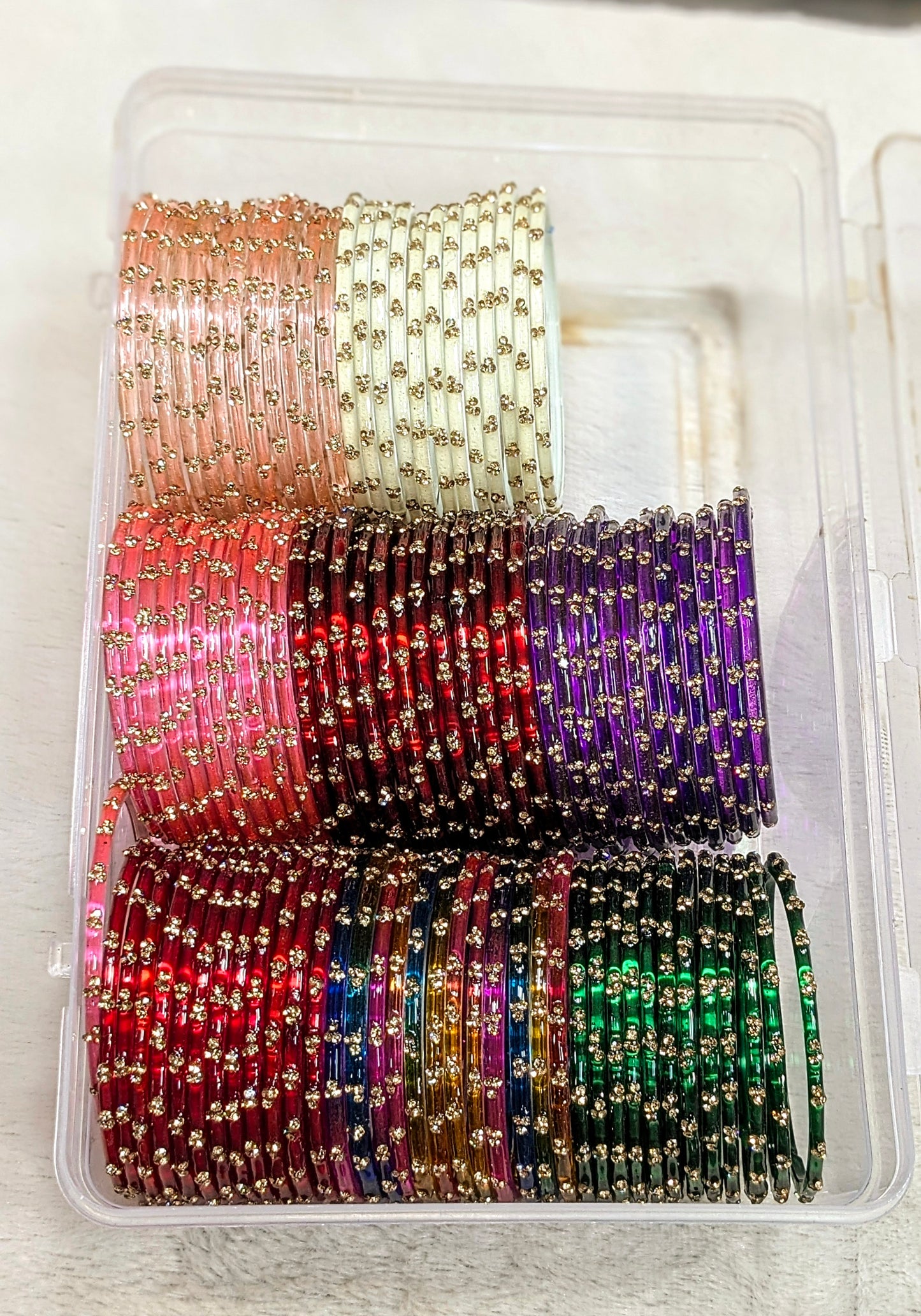 3 drop pro glass bangles
