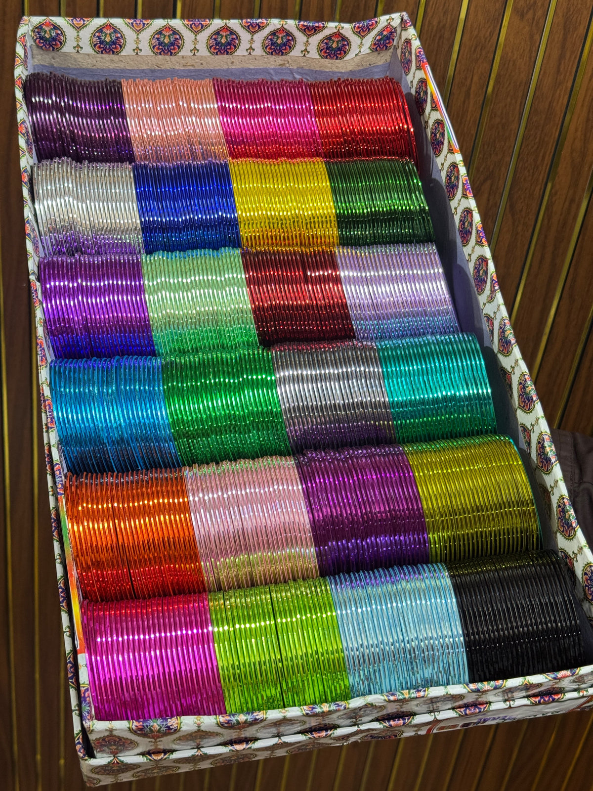 NEW 48 Dozen JELLY GLOSSY Metal 24 Colours BANGLES
