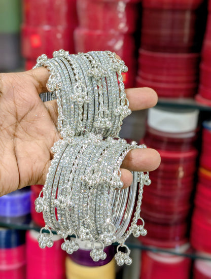 SILVER TOUCH KASHMIRI BANGLES SET