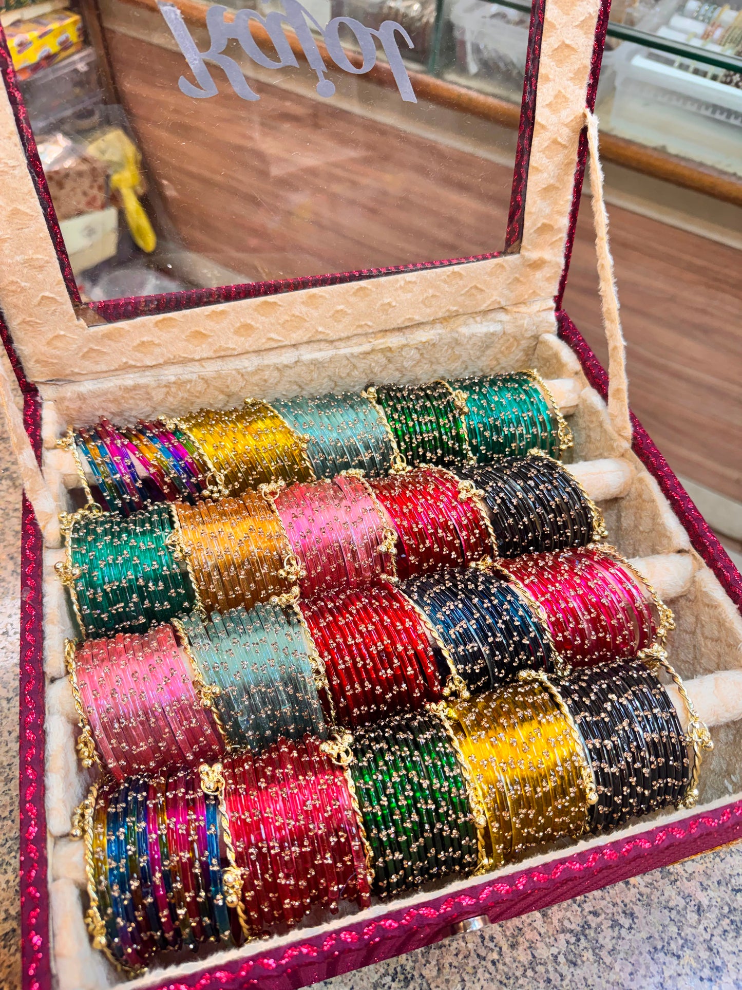 🔥 NEW TRENDING COMBO 
✨ 20 Color Jelly Bangles
🎀 Customize Your Name on the Box