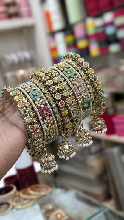 Jhumkhi bangles set