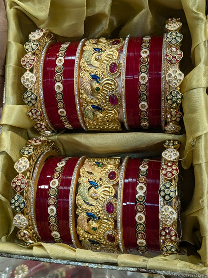 Peacock bridal special bangles
