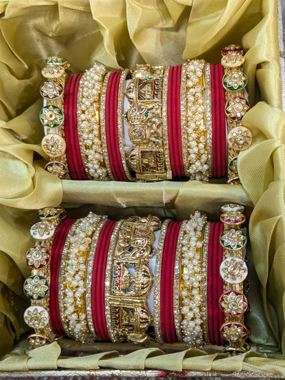 premium quality Rajwadi bridal 
Bangles