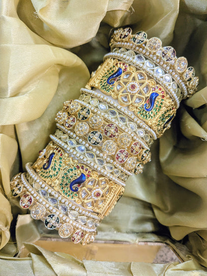 PEACOCK RAJWADI bangles