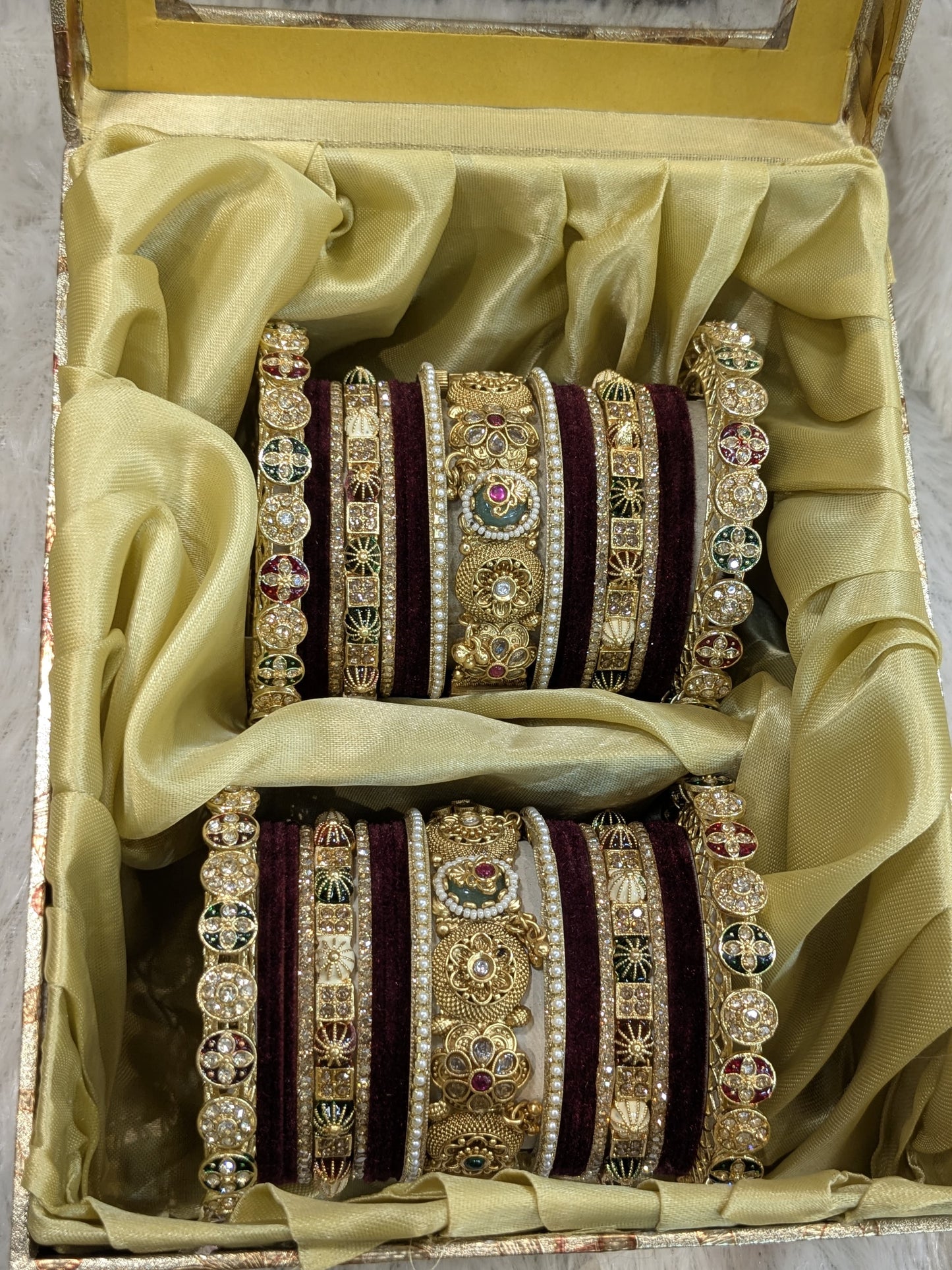 New kundan Polki With marron