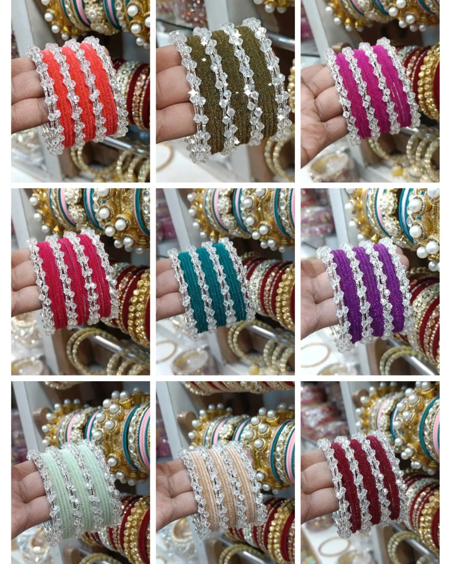 Crystal one hand color sets